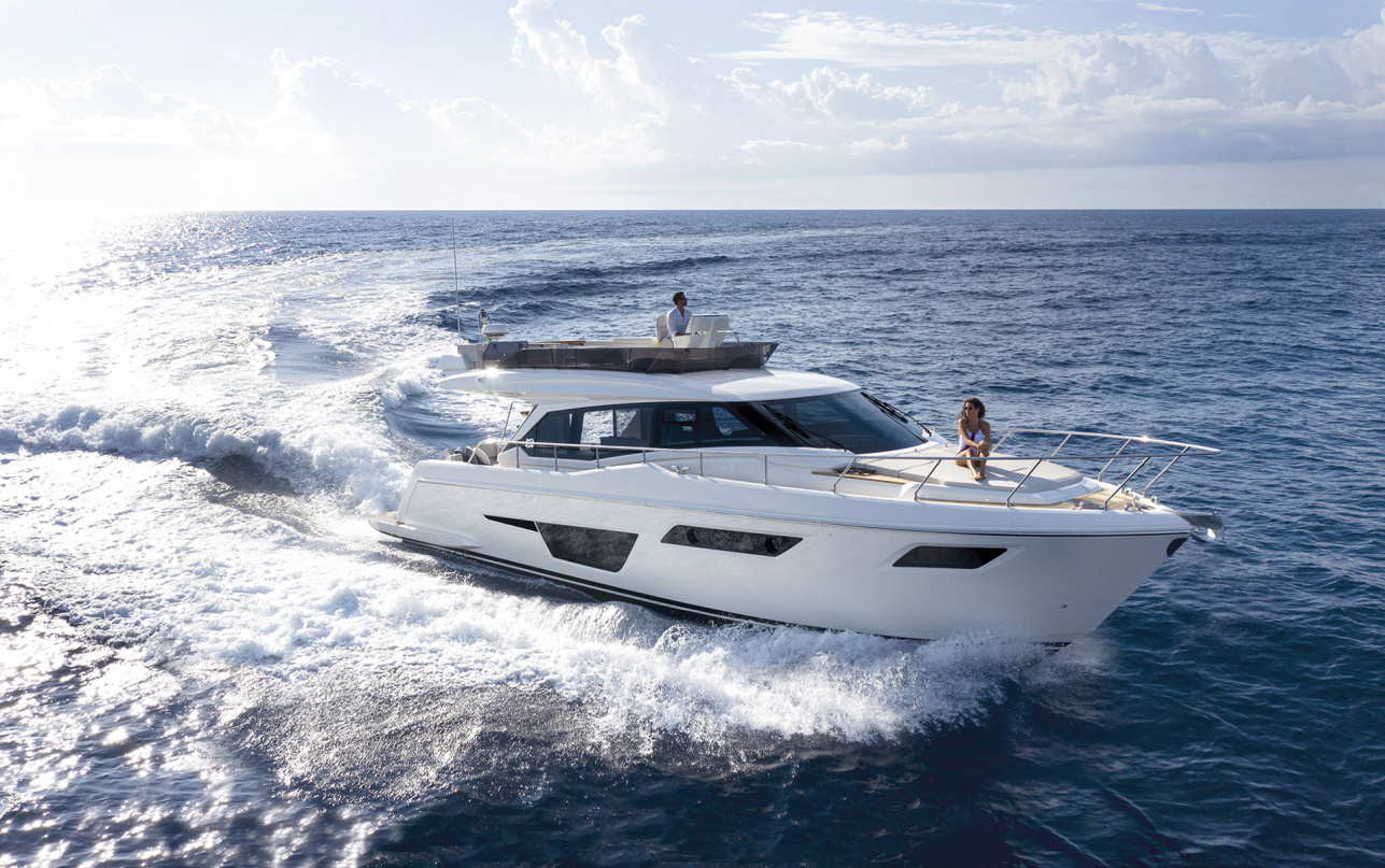 Яхта Ferretti Yachts 500 доступна к просмотру на верфи