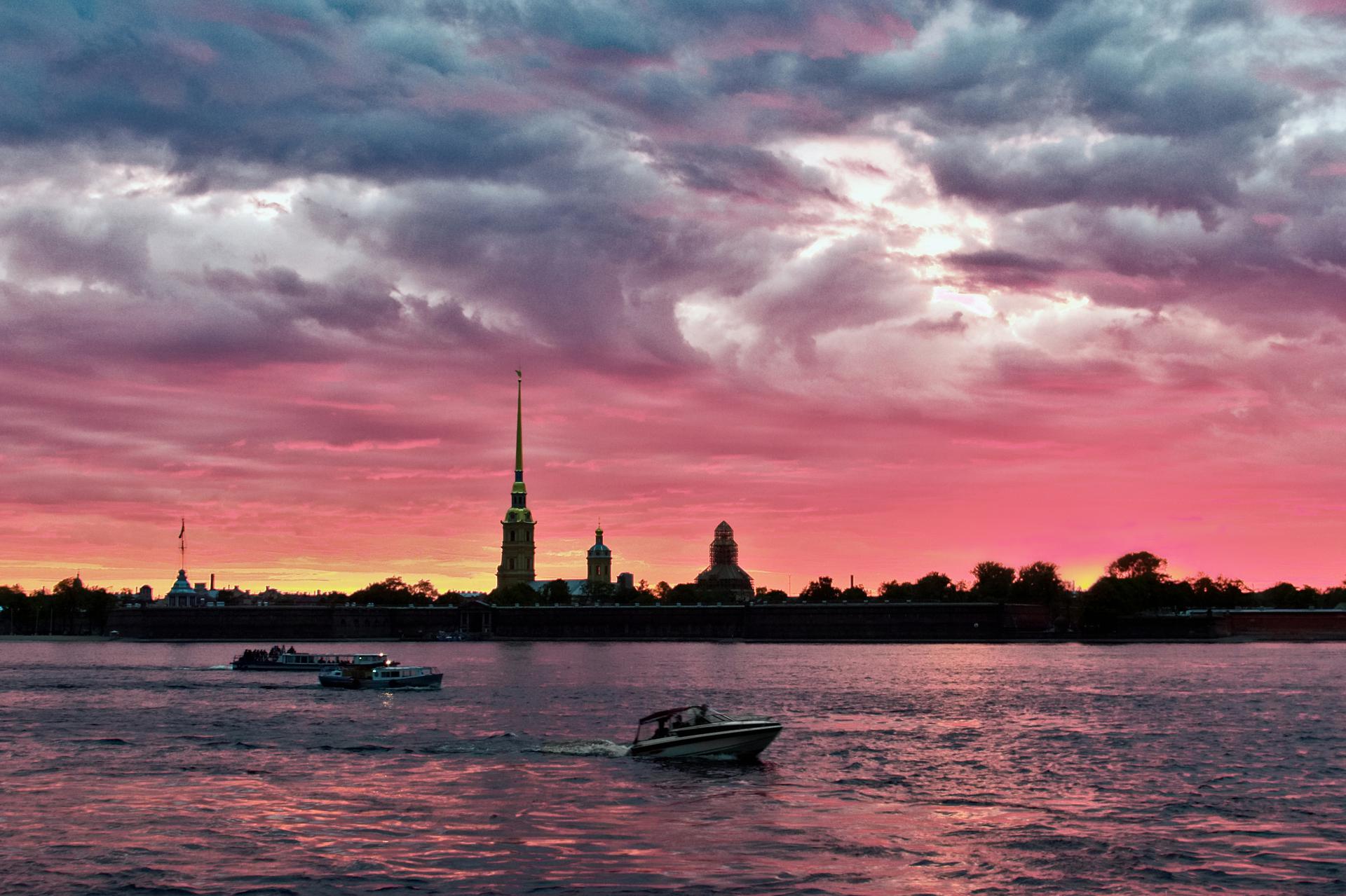 восход солнца санкт петербург